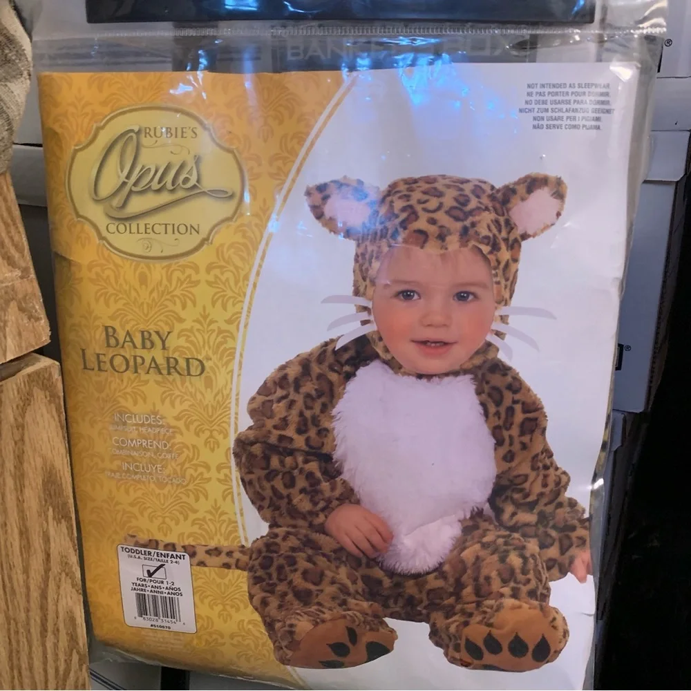 Rubie’s Leopard Costume For Toddler Size 2-4